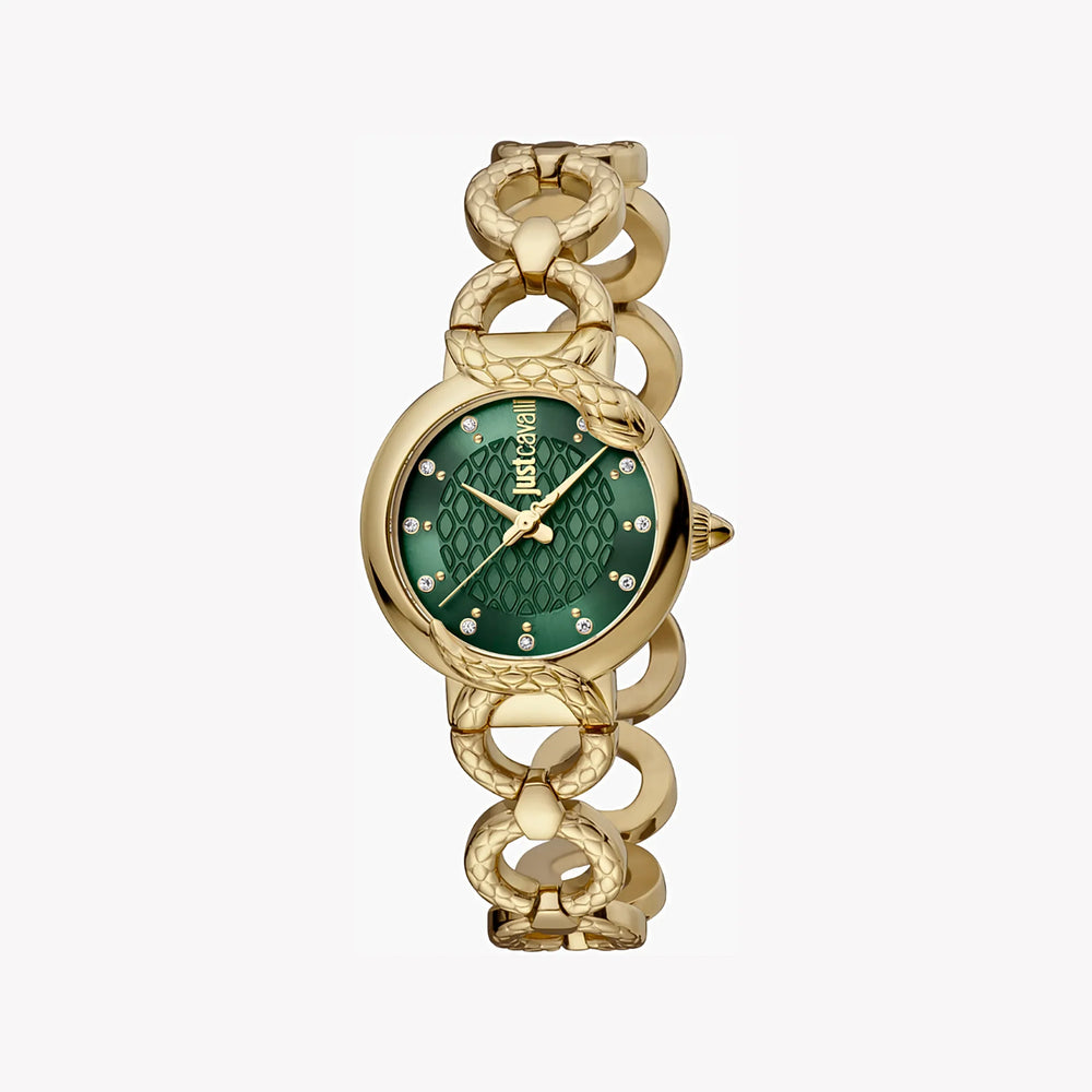 Just Cavalli Women's Gold Watch, Green Dial | Jc1l206m0035 by i-watch