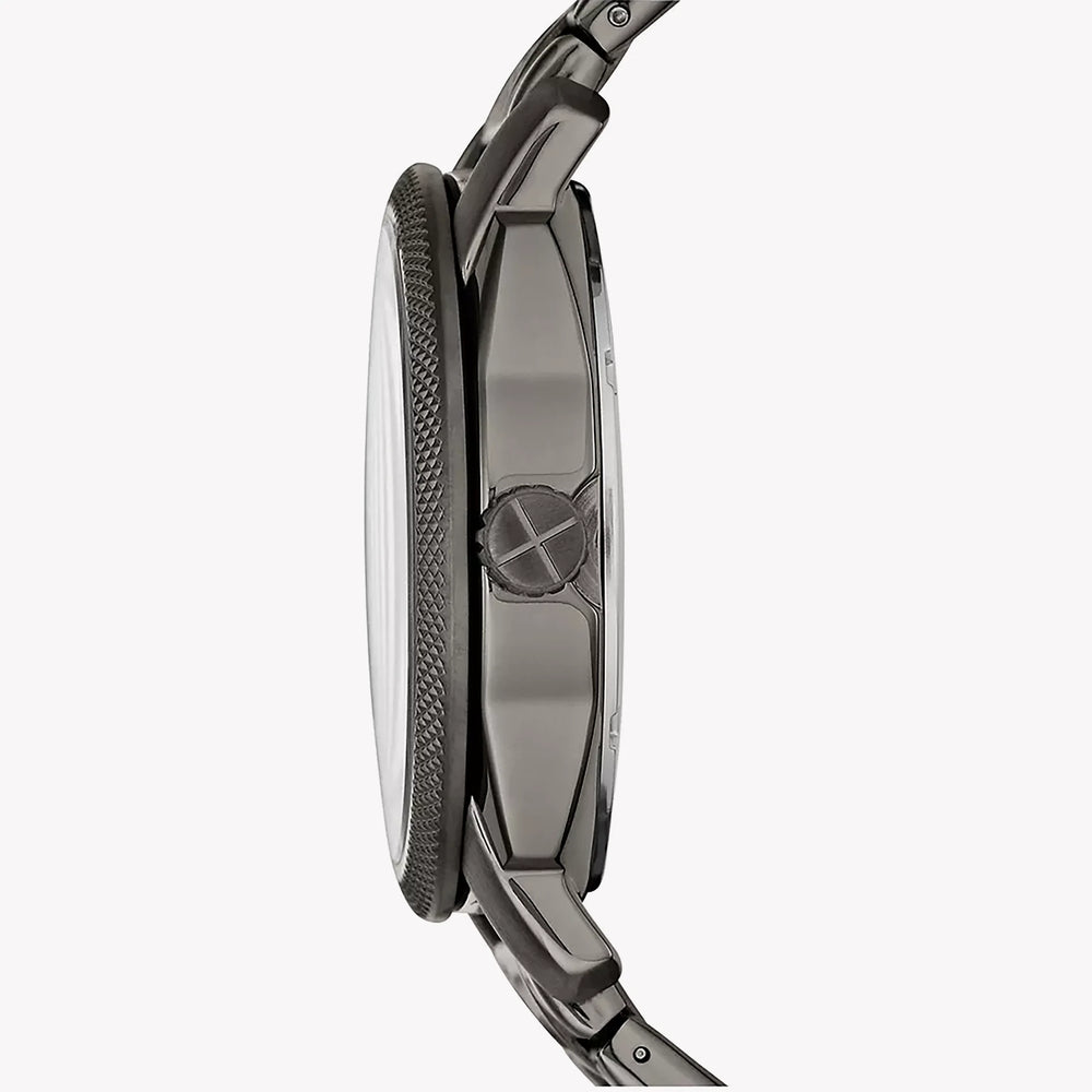 Fossil Men's Grey Stainless Steel Watch, Black Dial | Fs4774 by i-watch
