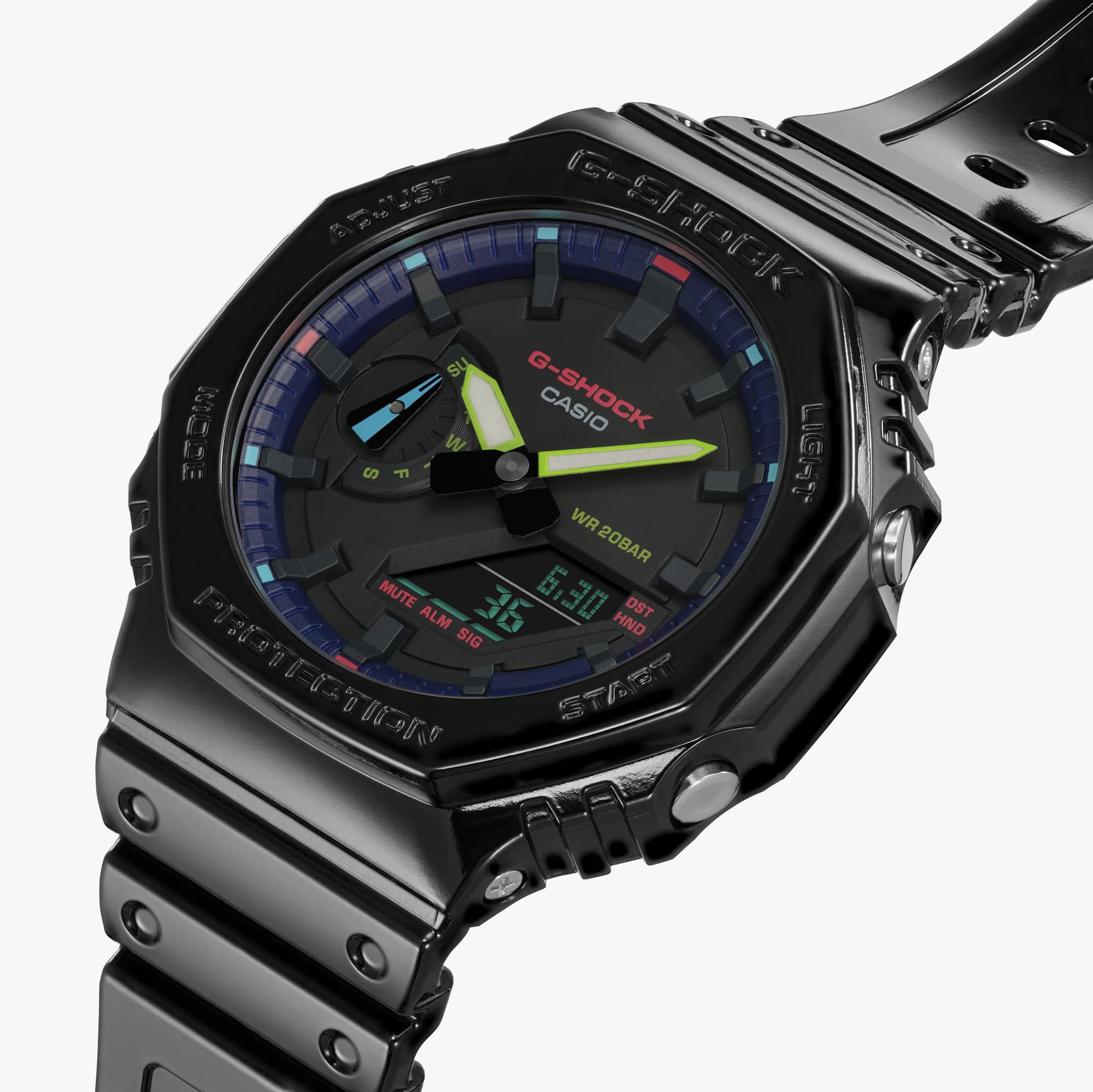 CASIO G-SHOCK GA-2100RGB-1A OAK Collection VIRTUAL RAINBOW SERIE Herrenuhr