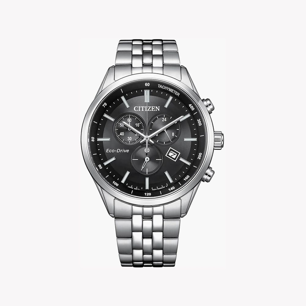 Citizen Men's Stainless Steel Watch, Black Dial | At2570-56e by i-watch
