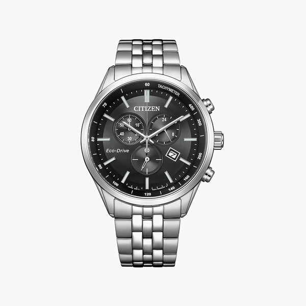 Citizen Men's Stainless Steel Watch, Black Dial | At2570-56e by i-watch