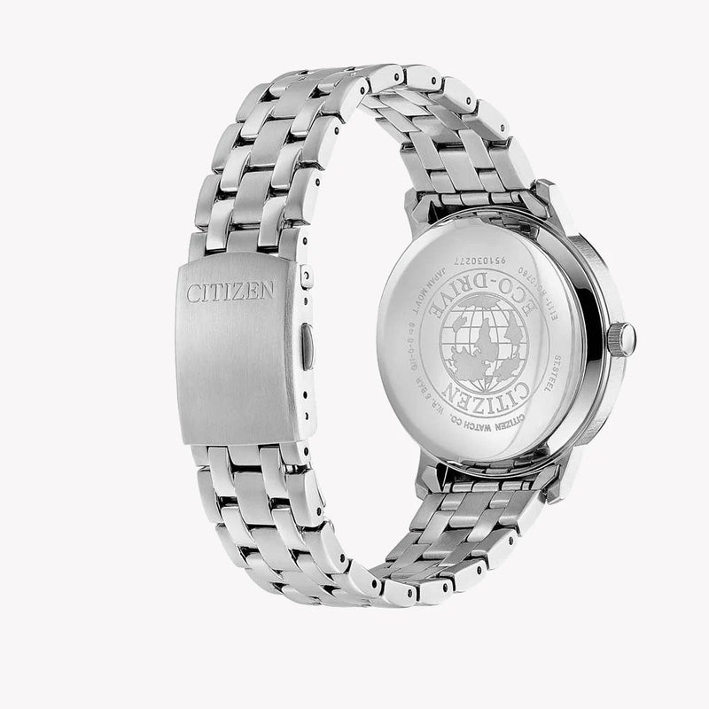 Citizen Bm7460-88e - Elegant Strength: Men's Eco-Drive Watch With Silver Case & Black Dial by i-watch