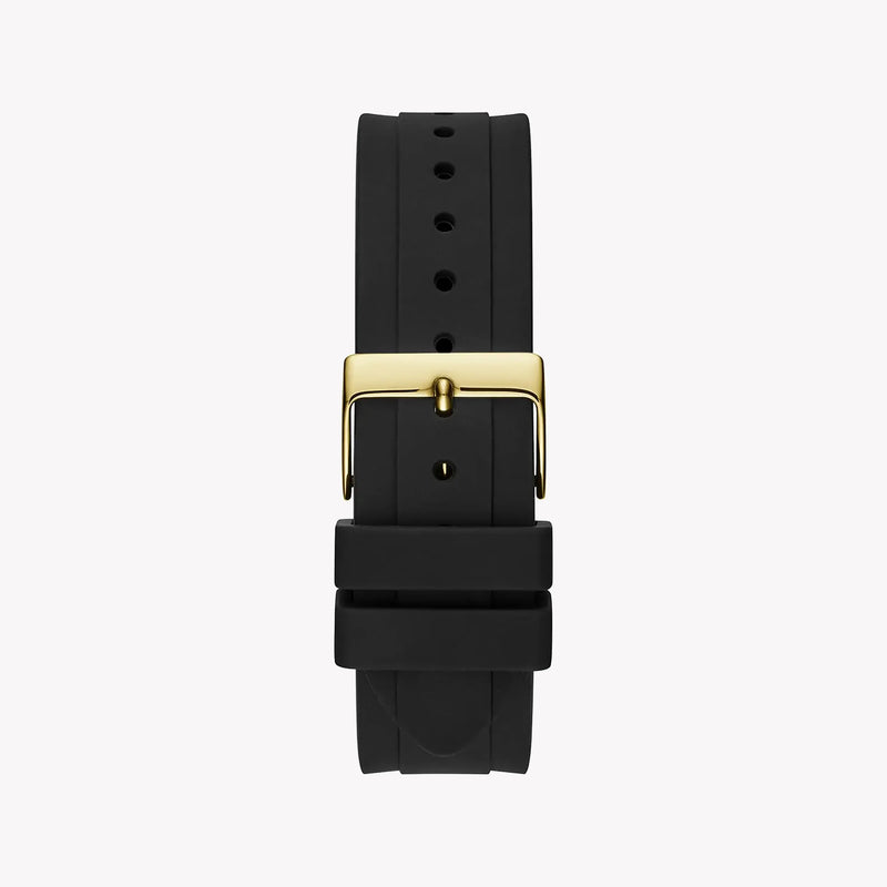 Guess Women's Gold Stainless Steel, Black Silicone | Gw0257l1 by i-watch
