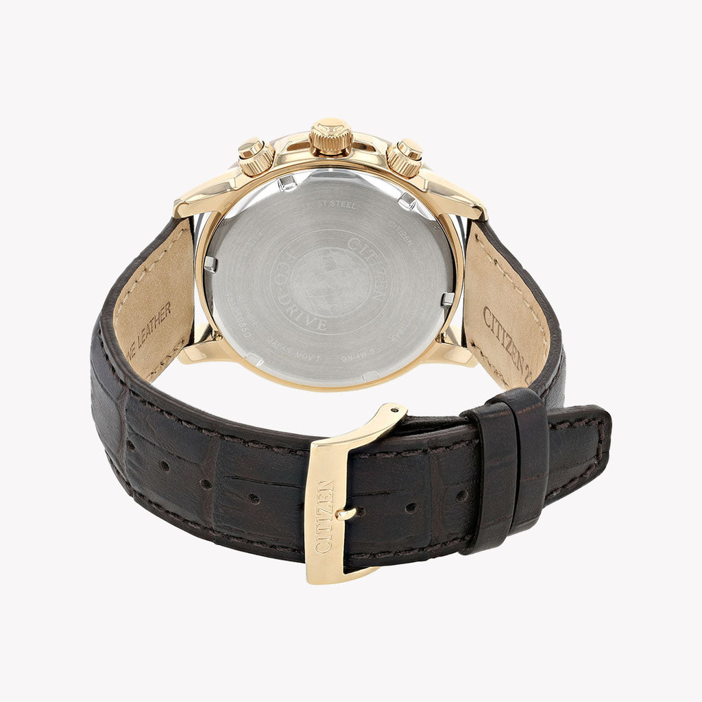 CITIZEN BL8156-12E CLASSIC ELEGANCE - MEN'S ECO-DRIVE WATCH WITH LUXURY GOLD & BROWN LEATHER-i-Watch-5