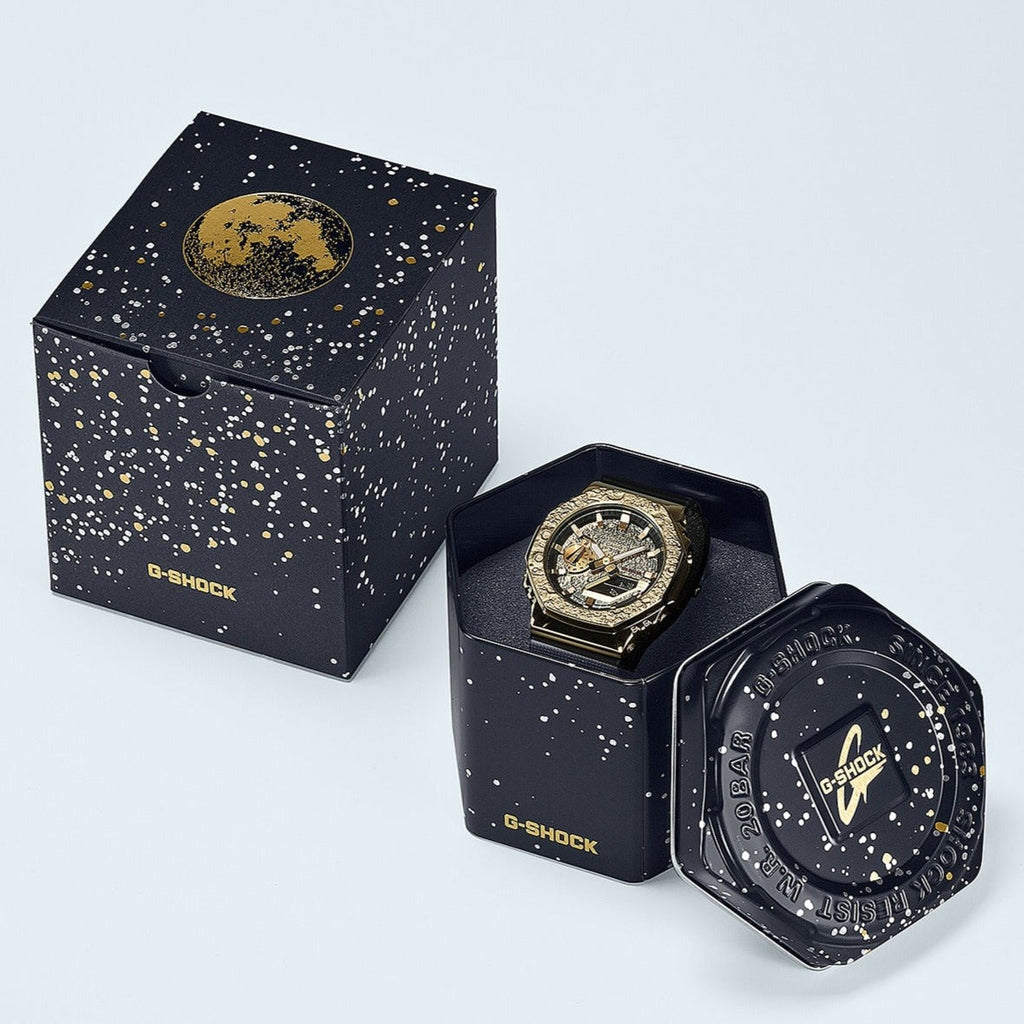 CASIO G-SHOCK GM-2100MG-1ADR OAK - GOLDEN EDGE MEN'S WATCH with Black Resin Band & Dual LED Light-i-Watch-3