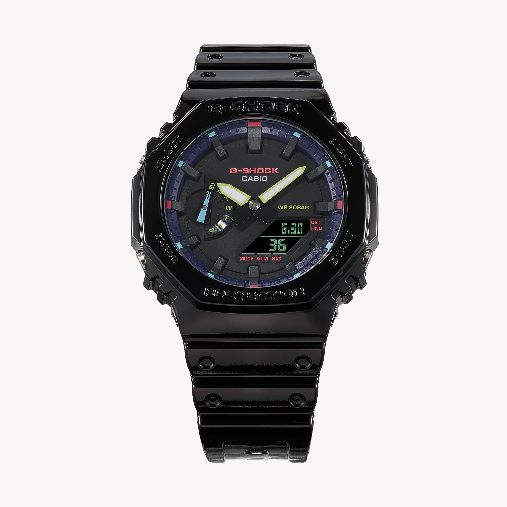 CASIO G-SHOCK GA-2100RGB-1A OAK Collection VIRTUAL RAINBOW SERIE Herrenuhr