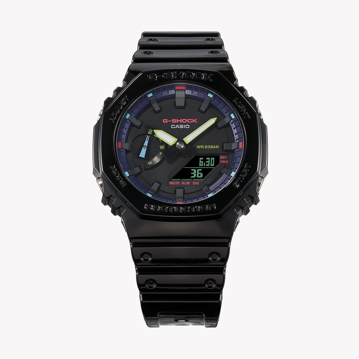 CASIO G-SHOCK GA-2100RGB-1A OAK Collection VIRTUAL RAINBOW SERIE Men's Watch