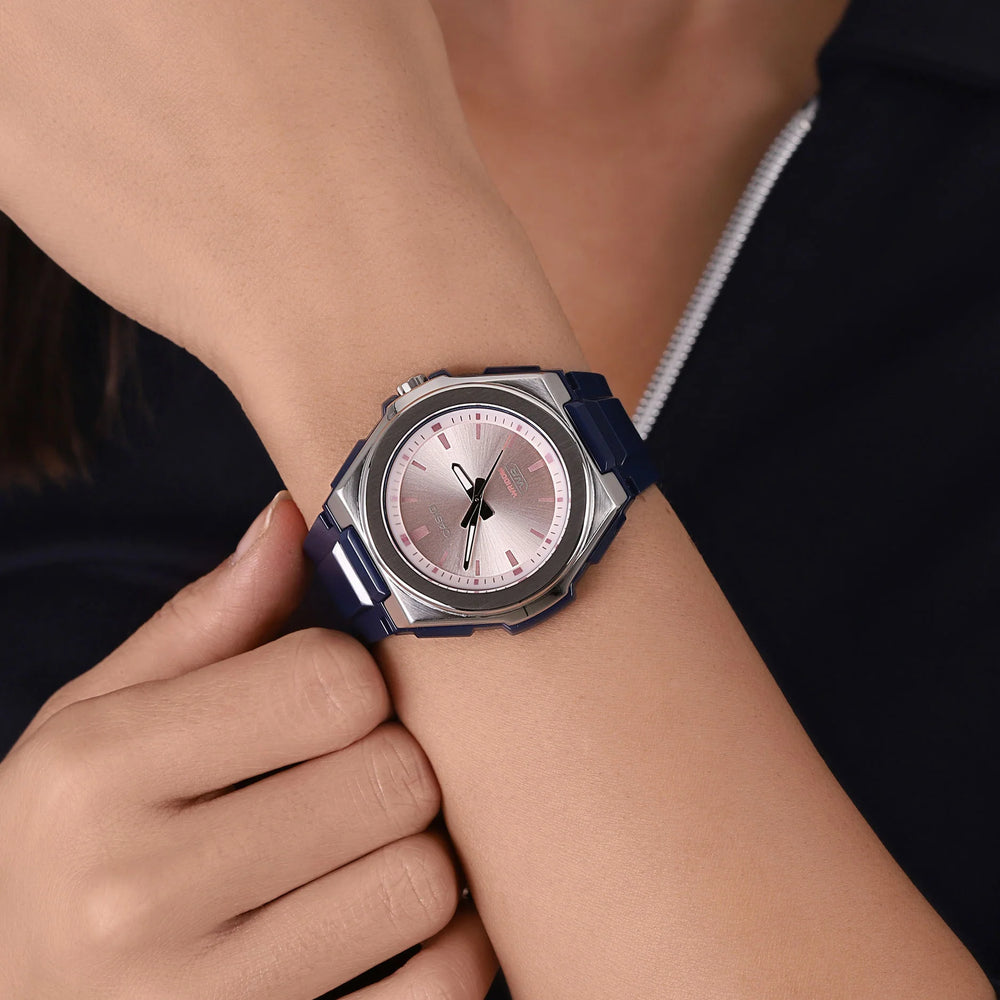 Casio Men's Silver & Rose Watch, Blue Resin Band | Lwa-300h-2ev by i-watch