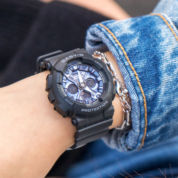 Ba-130-1a2dr Baby-G Sporty Elegance - Black Resin & Digital Dial Women's Watch by i-watch