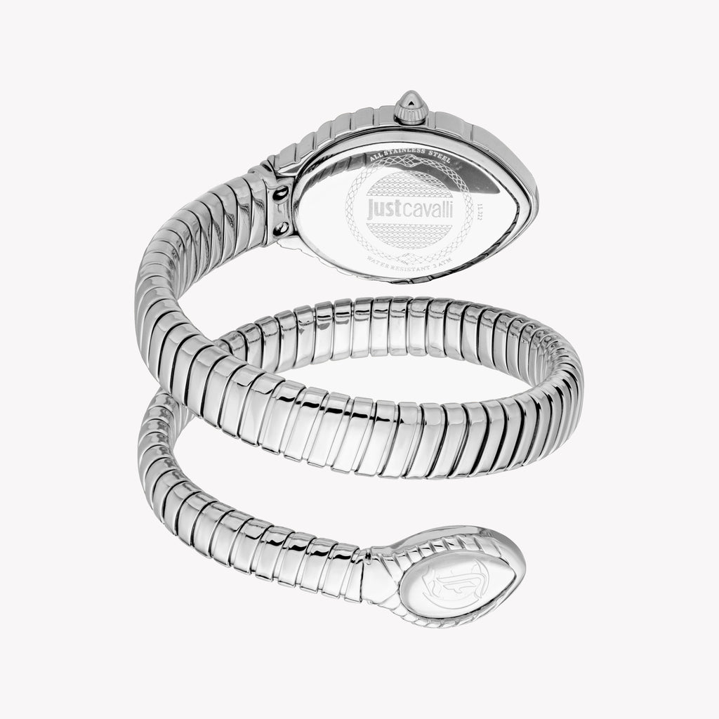 JUST CAVALLI JC1L322M0015 - ELEGANT SILVER SLEEK STAINLESS STEEL WOMEN'S WATCH-i-Watch-4