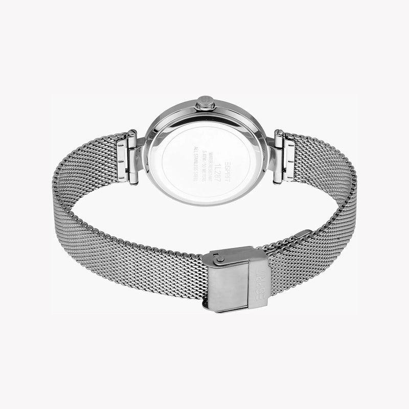 Esprit Women's Silver Stainless Steel Watch, Silver Dial | Es1g177m0015 by i-watch