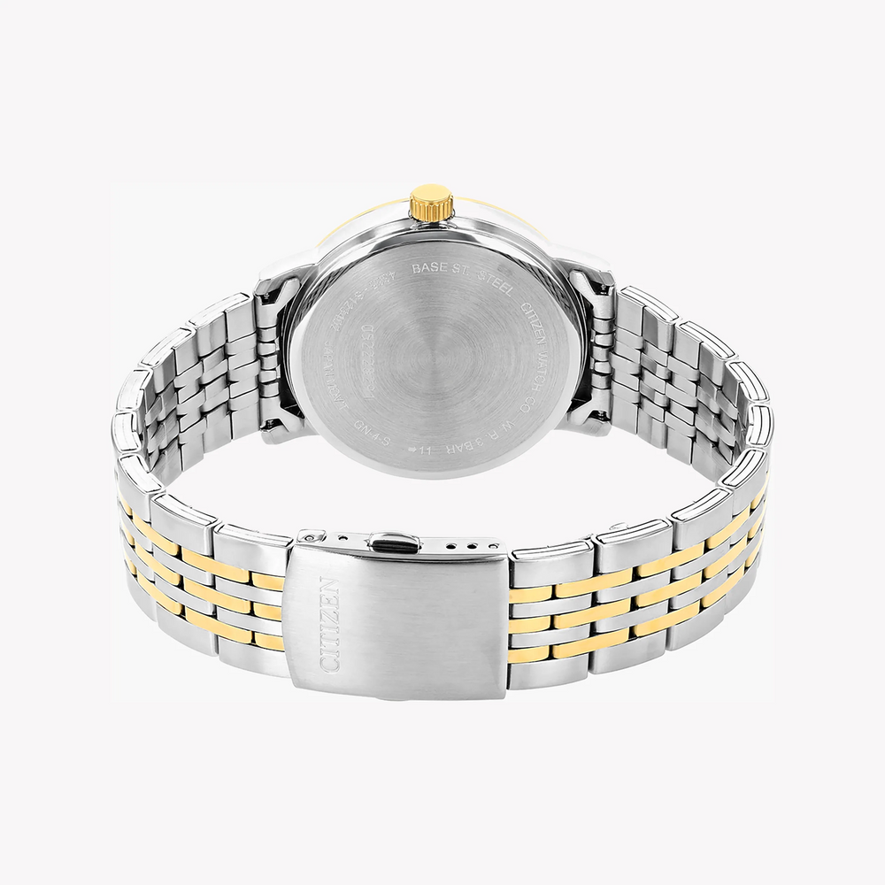 Citizen Dz0044-50x - Bold Timepiece For Men: Luxe Gold & Silver Design, Quartz Accuracy, 5 Atm Water Resistant by i-watch