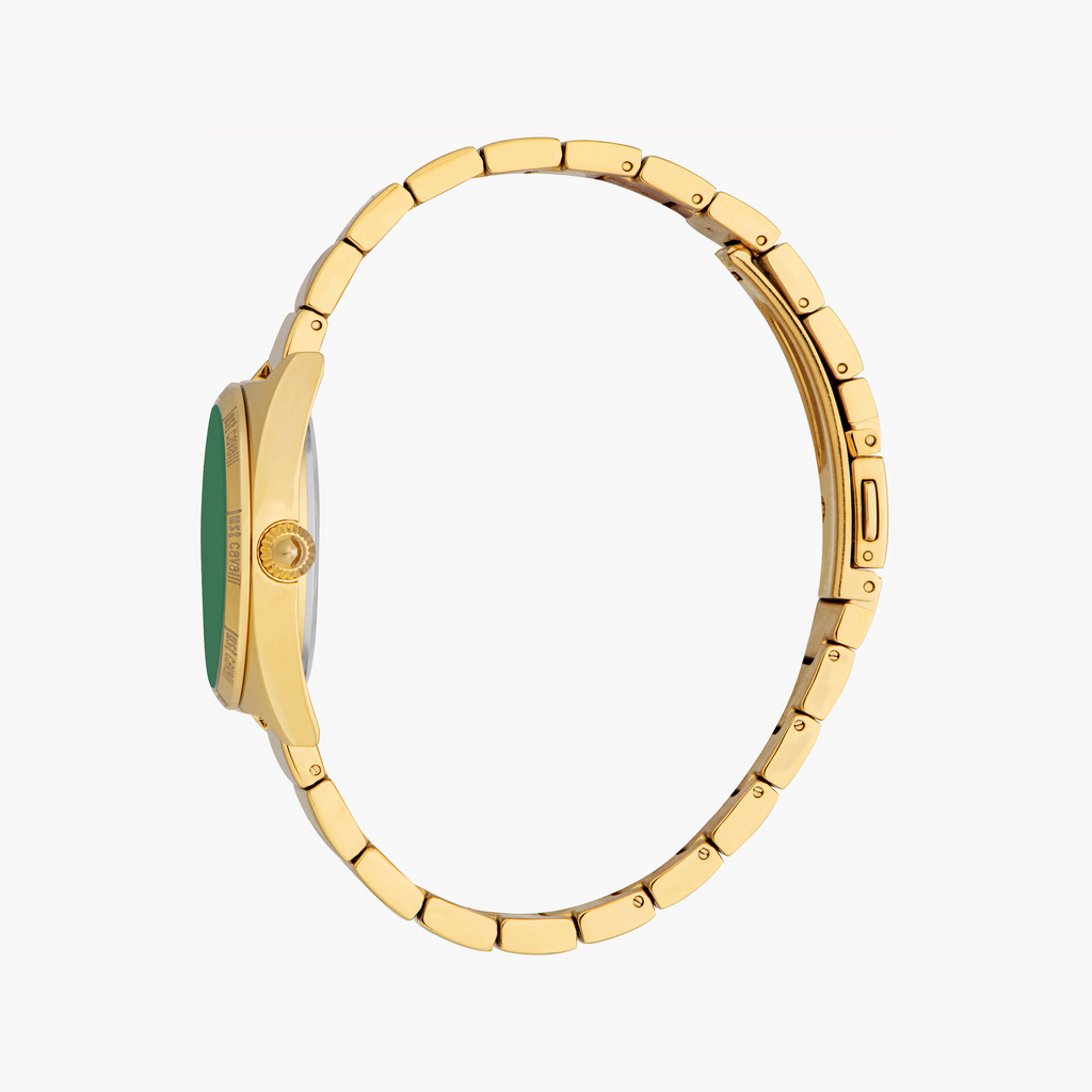 JUST CAVALLI JC1L329M0065 - BOLD ELEGANCE TIMEPIECE WITH DARK GREEN DIAL & GOLD BAND-i-Watch-2