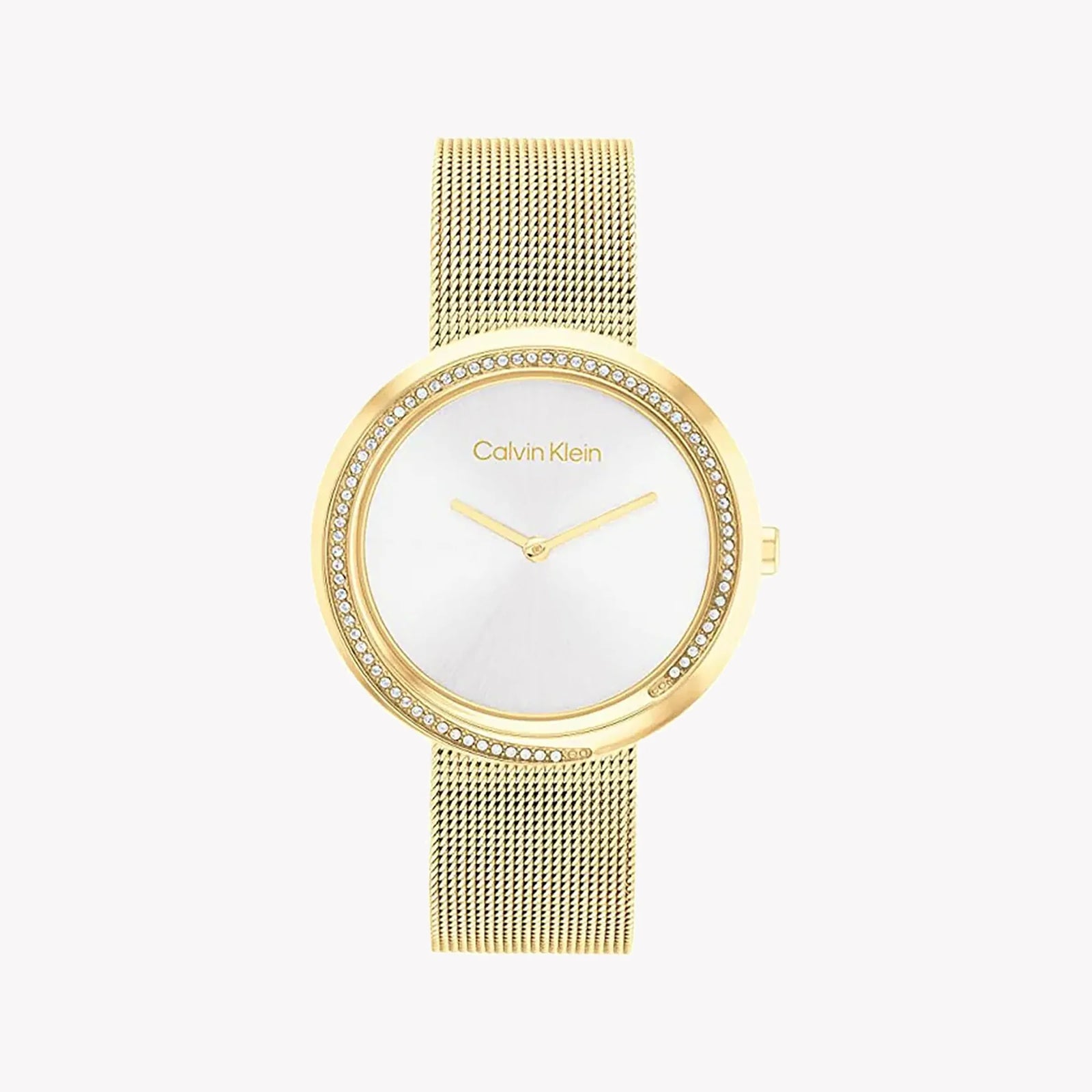 Ck Calvin Klein Women's Gold Watch, Silver Dial | K3m231c6 by i-watch
