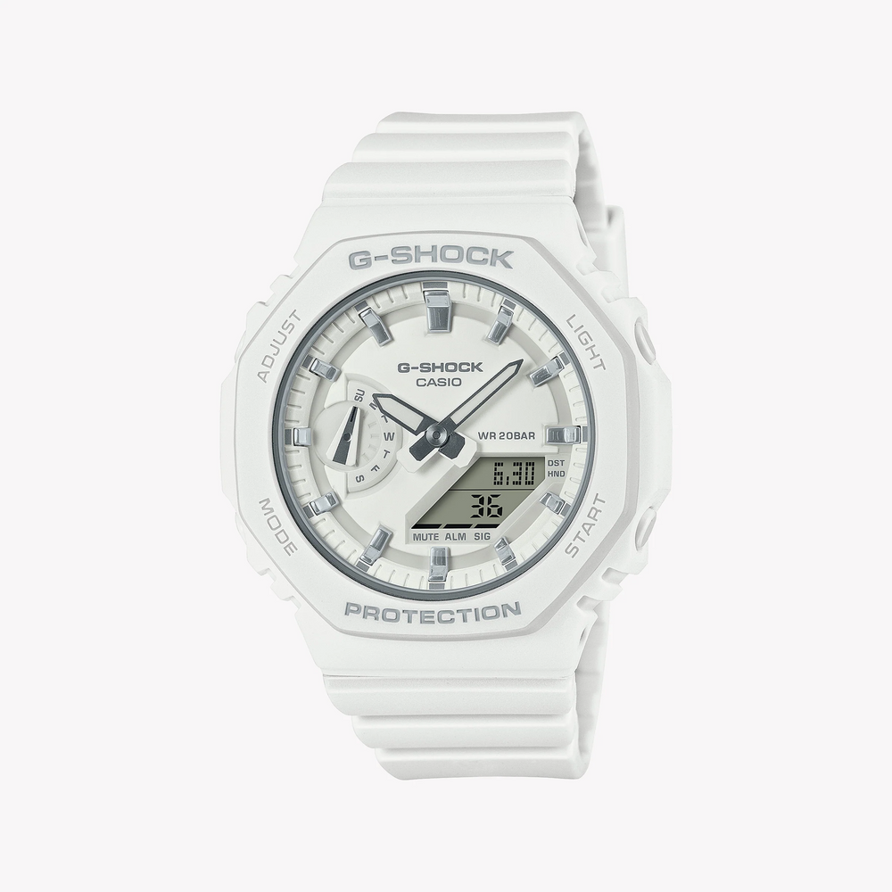 G-Shock Women's White Resin Watch, Sporty Style | Gma-S2100-7adr by i-watch