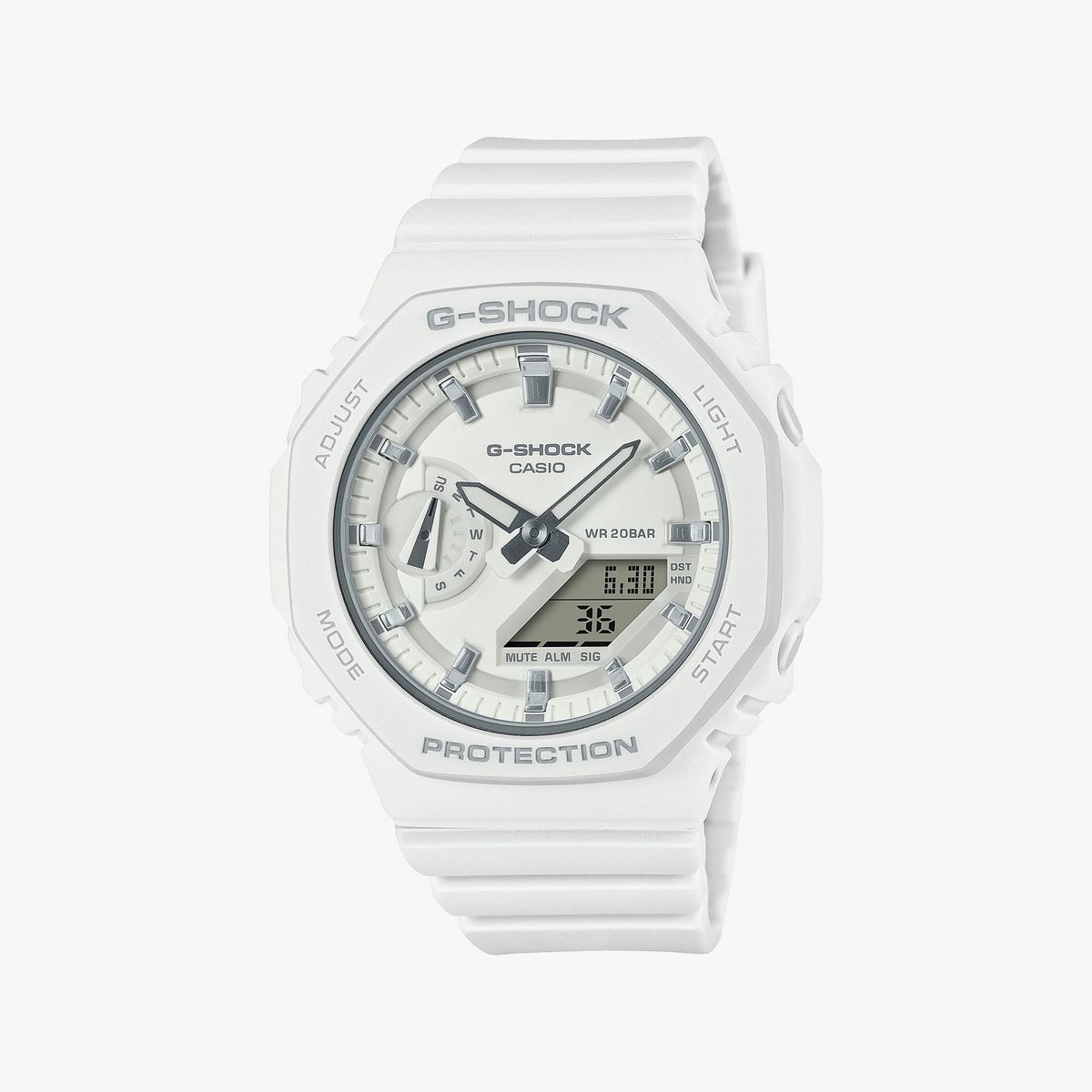 G-Shock Women's White Resin Watch, Sporty Style | Gma-S2100-7adr by i-watch