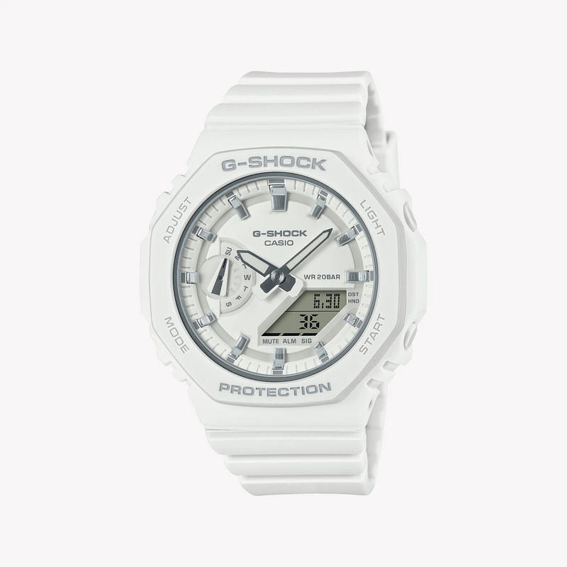 G-Shock Women's White Resin Watch, Sporty Style | Gma-S2100-7adr by i-watch