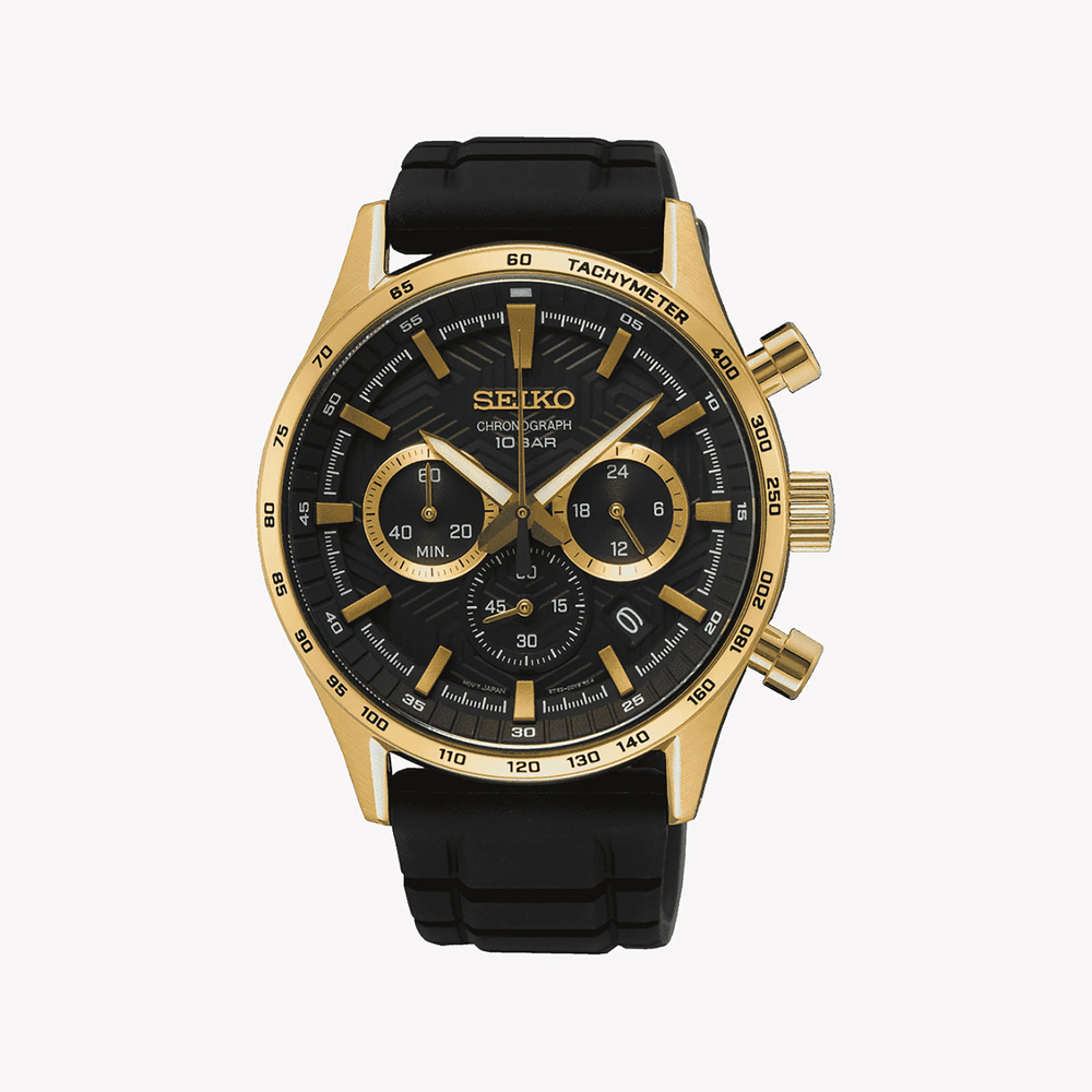 SEIKO SSB446P1 Men's Watch - Gold Case, Multicolor Dial-i-Watch