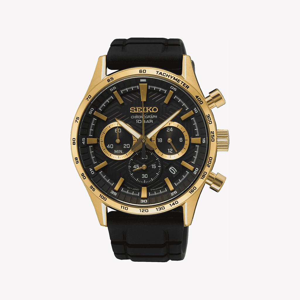 SEIKO SSB446P1 Men's Watch - Gold Case, Multicolor Dial-i-Watch