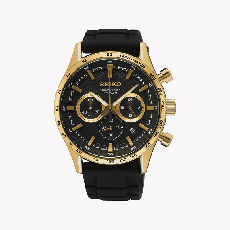 SEIKO SSB446P1 Men's Watch - Gold Case, Multicolor Dial-i-Watch