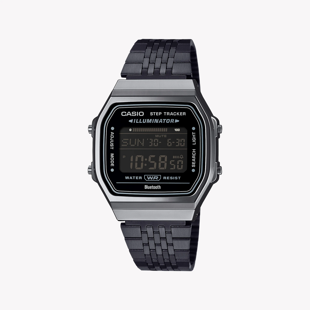 Casio Men's Black Resin Watch, Metal Band | Abl-100wegg-1bef by i-watch