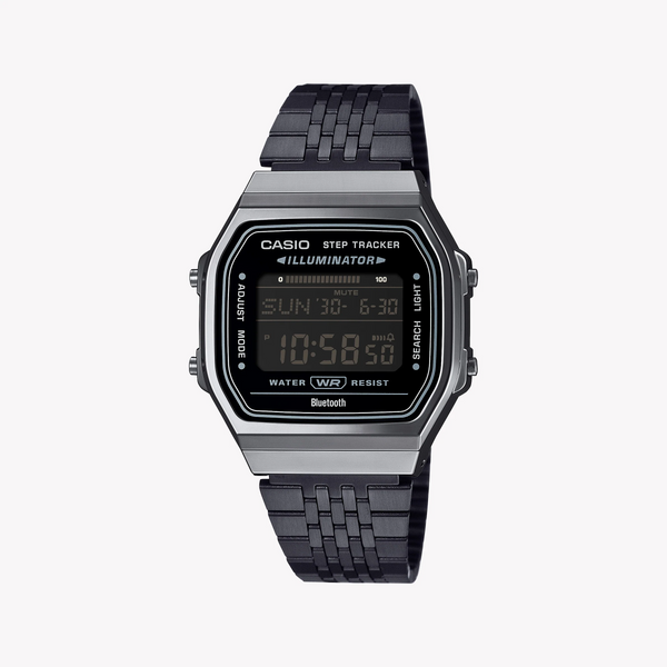 Casio Men's Black Resin Watch, Metal Band | Abl-100wegg-1bef by i-watch