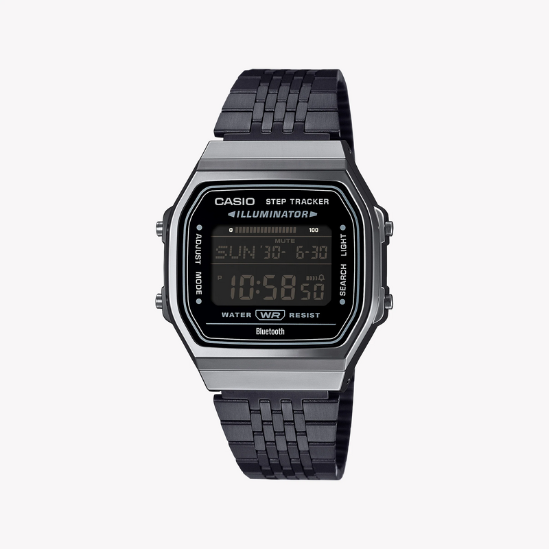 Casio Men's Black Resin Watch, Metal Band | Abl-100wegg-1bef by i-watch