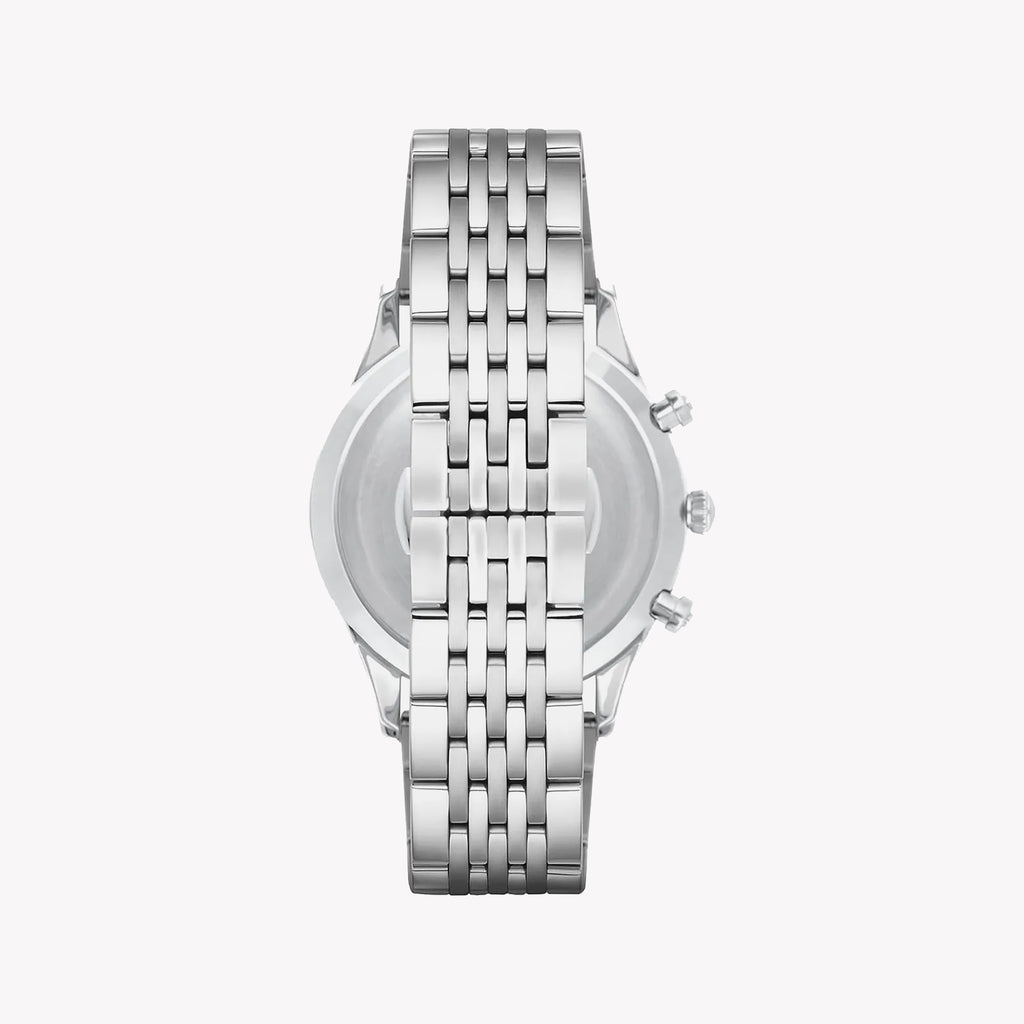 EMPORIO ARMANI AR1648 - SILVER ELEGANCE: STYLISH MEN'S WATCH WITH BLUE DIAL & DURABLE STAINLESS STEEL BAND-i-Watch-3