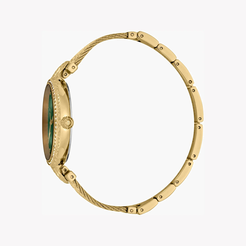 Just Cavalli Women's Gold Watch, Green Mother Of Pearls Dial | Jc1l169m0035 by i-watch