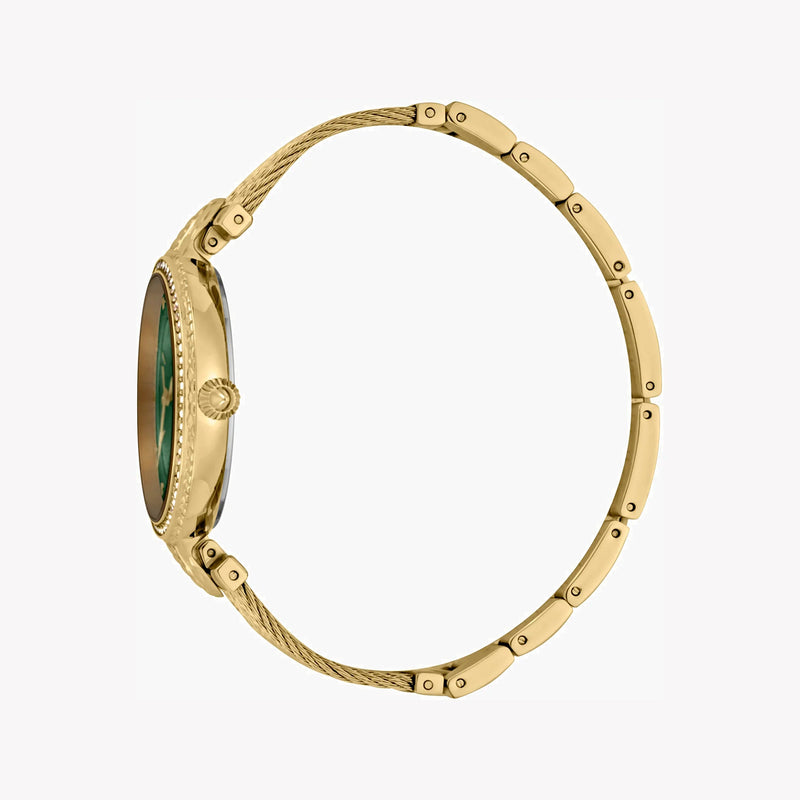 Just Cavalli Women's Gold Watch, Green Mother Of Pearls Dial | Jc1l169m0035 by i-watch