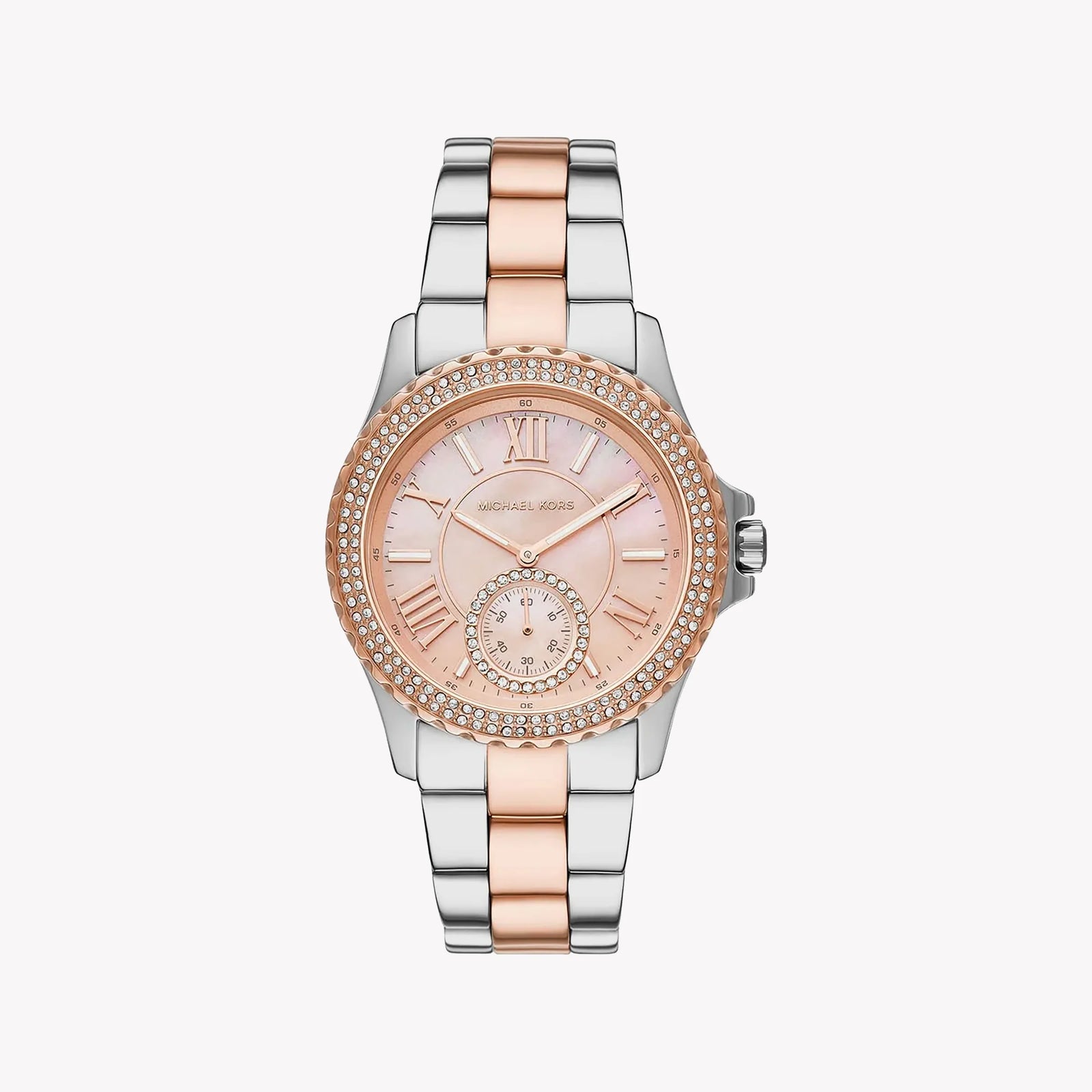 Michael Kors Women's Silver-Rose Gold Watch, Rose Gold Dial | Mk7402 by i-watch