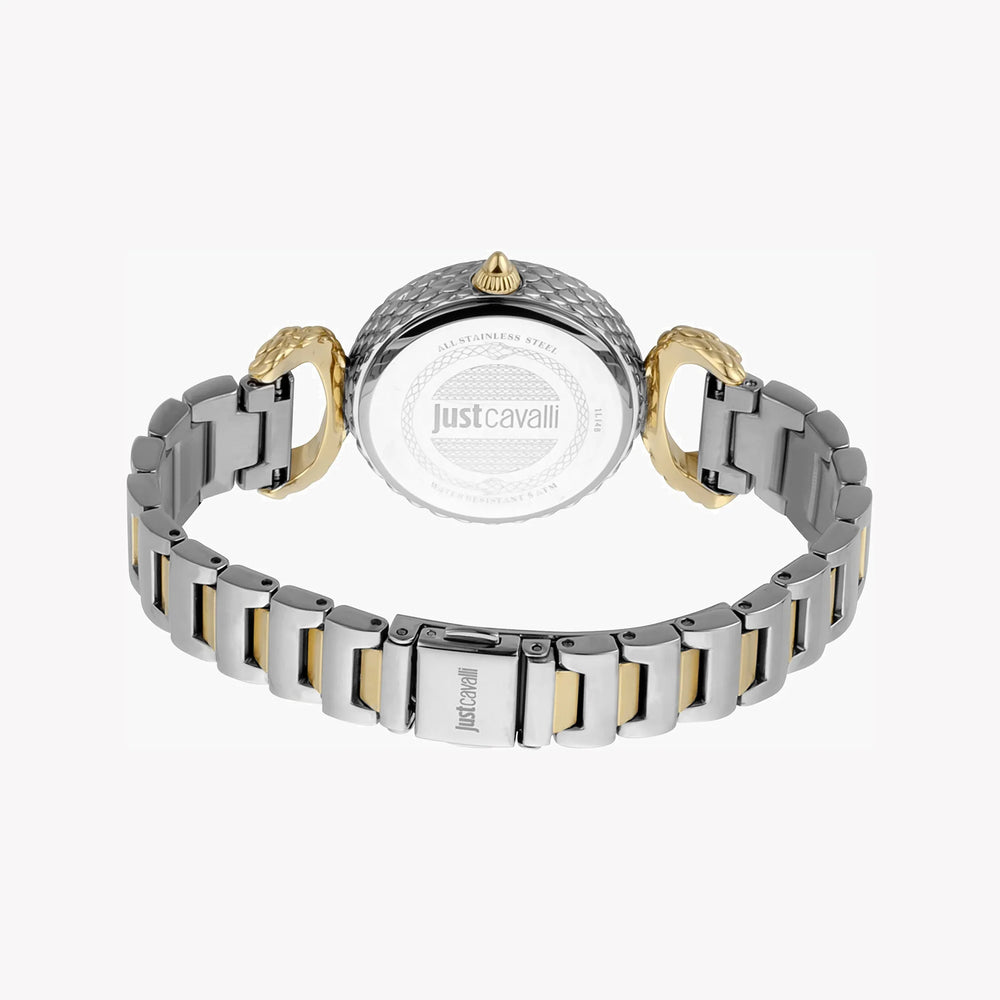 Just Cavalli Women's Silver & Gold Watch, Mother Of Pearl Dial | Jc1l148m0085 by i-watch