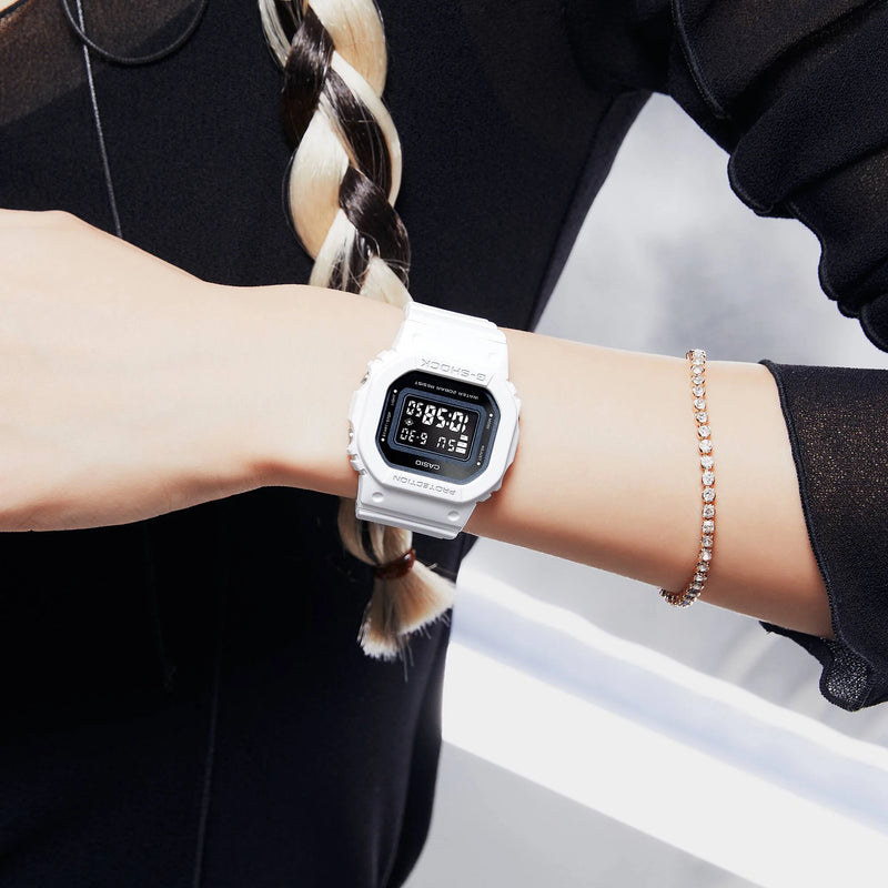 G-Shock Unisex White Resin Watch, Sporty Style | Gmd-S5600-7dr by i-watch