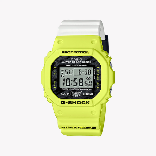 Casio G-Shock Dw-5600tga-9dr Bold Yellow - Men's Shock-Resistant Sport Watch by i-watch