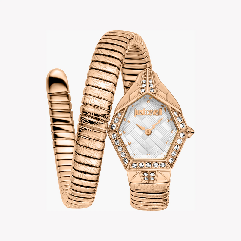 Just Cavalli Women's Rose Gold Watch, Silver Dial | Jc1l303m0045 by i-watch
