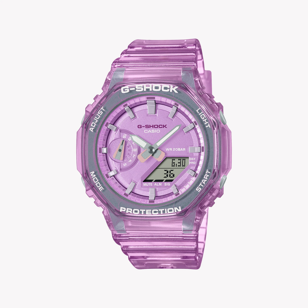 G-Shock Women's Pink Resin Watch, Sporty Style | Gma-S2100sk-4adr by i-watch