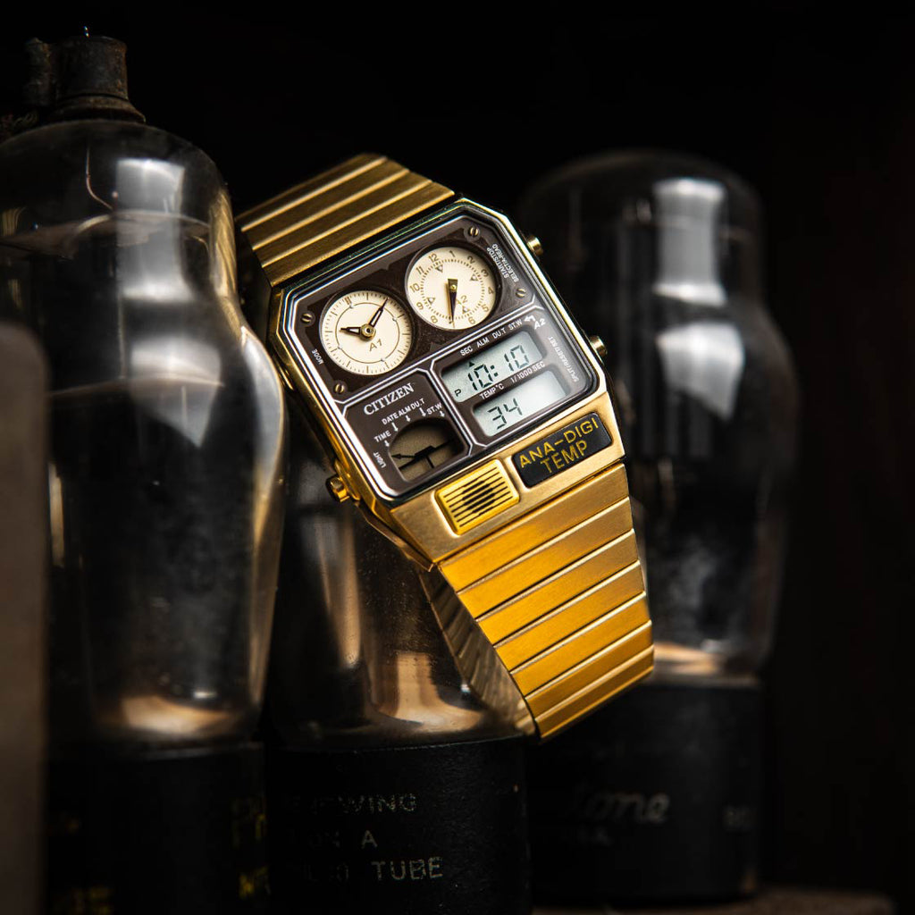 CITIZEN JG2103-72X - ELITE GOLD TIMEPIECE - VERSATILE MEN'S WATCH with Analog-Digital Display-i-Watch-6