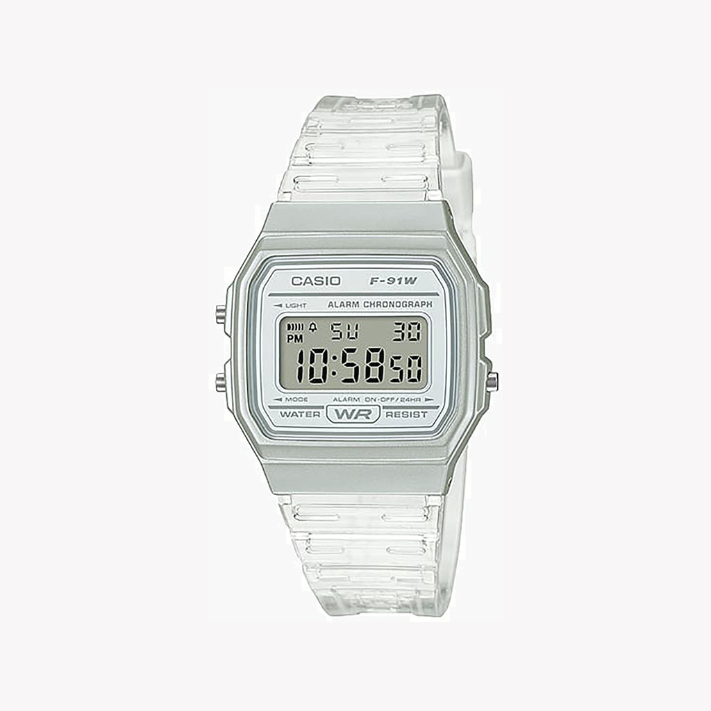 CASIO F-91WS-7 - ADVENTURE READY - SPORTY WHITE DIGITAL WATCH FOR ACTIVE LIFESTYLES