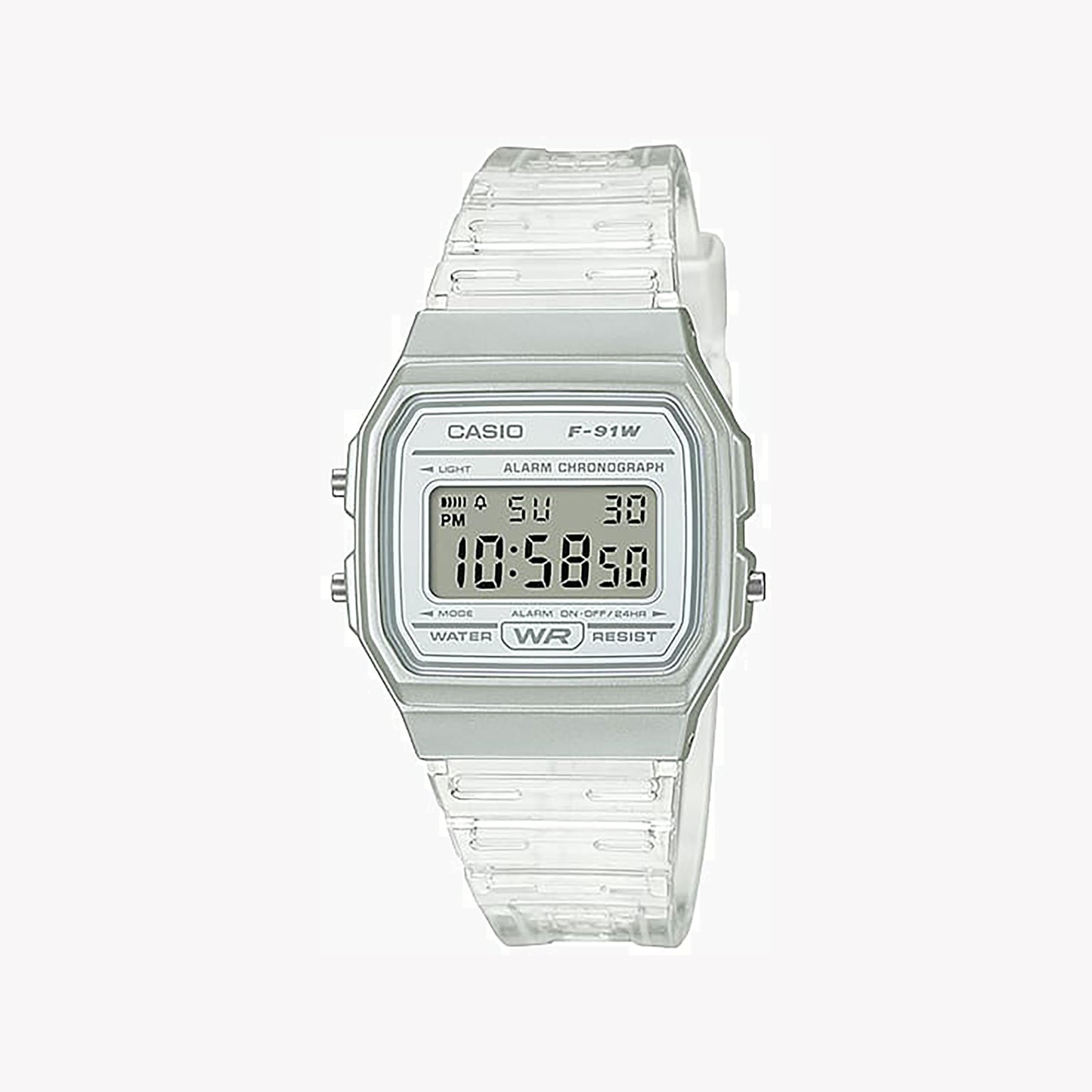 Casio F-91WS-7 Digital White Unisex Watch