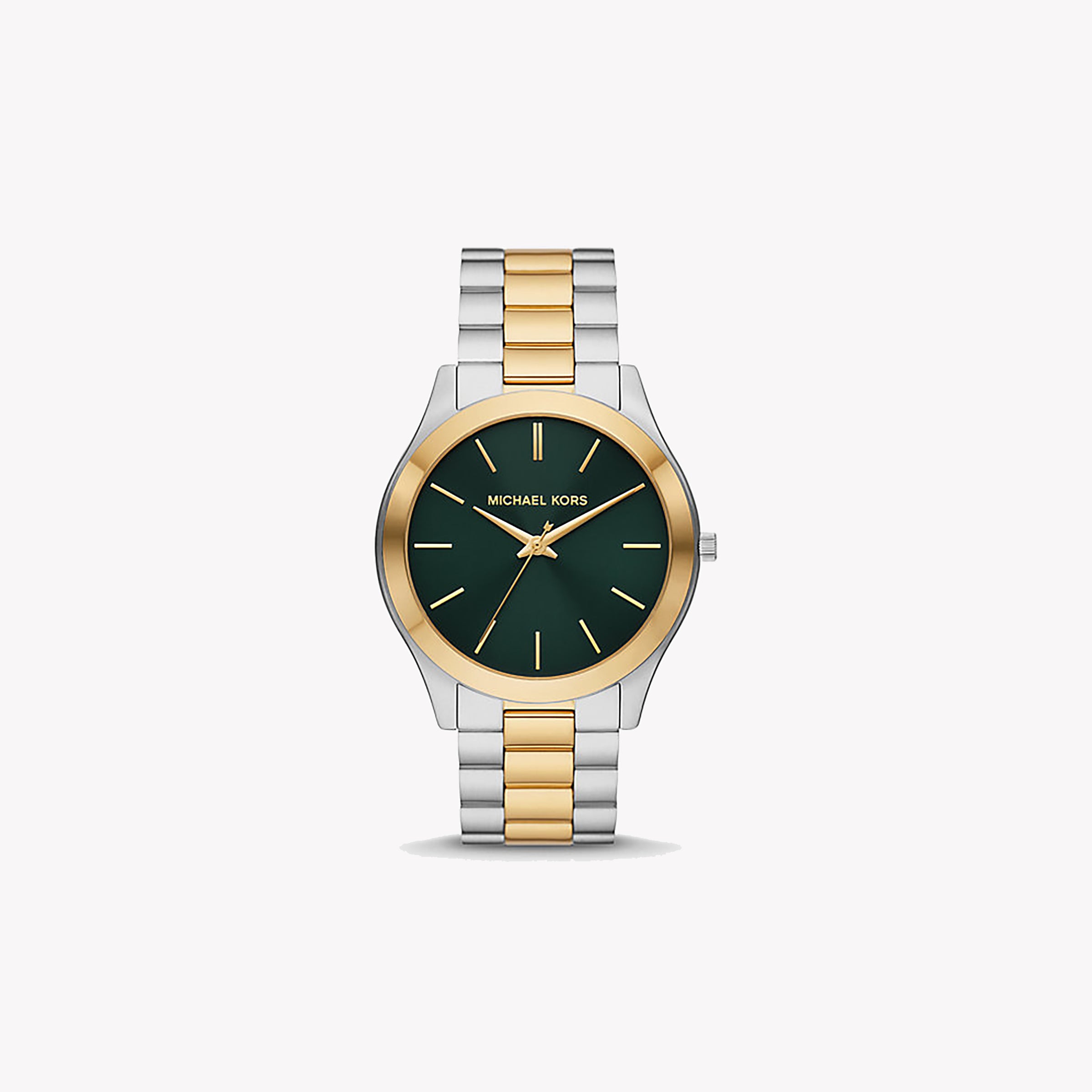 MICHAEL KORS MK9149 - STRIKING SOPHISTICATION MEN'S WATCH WITH GREEN DIAL & SILVER-GOLD BAND