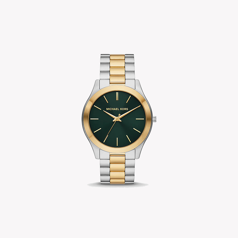 Michael Kors Men's Silver-Gold Watch, Green Dial | Mk9149 by i-watch