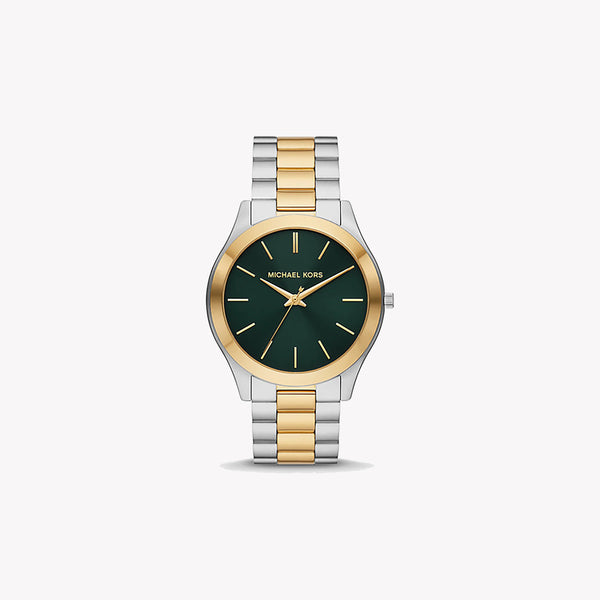 Michael Kors Men's Silver-Gold Watch, Green Dial | Mk9149 by i-watch