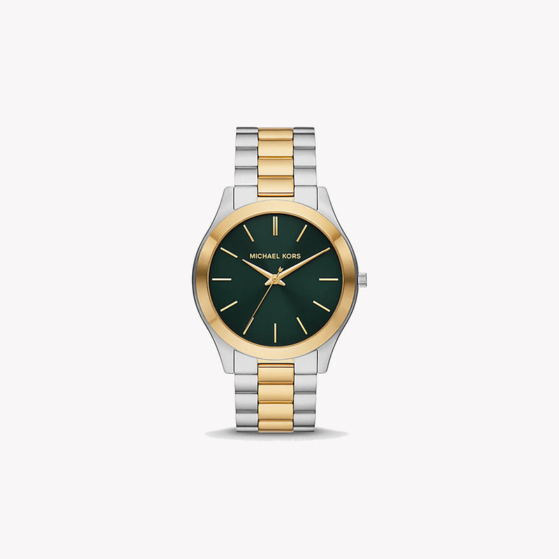 Michael Kors Men's Silver-Gold Watch, Green Dial | Mk9149 by i-watch