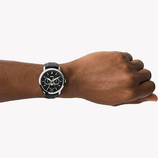 Fossil Men's Silver Watch, Black Dial | Fs5904 by i-watch