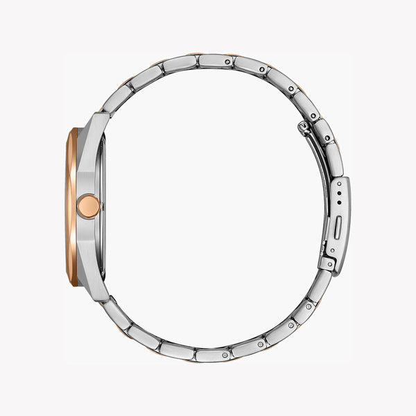 Citizen Men's Silver/Rose Gold Watch, White Dial | Bm7606-84a by i-watch