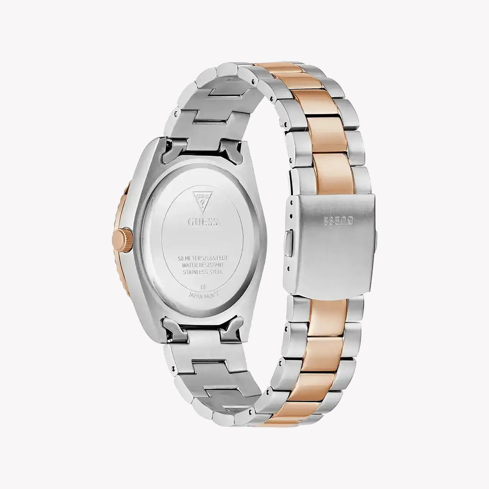 Guess Men's Silver & Rose Gold Watch, Gray Dial | Gw0265g13 by i-watch