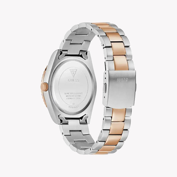 Guess Men's Silver & Rose Gold Watch, Gray Dial | Gw0265g13 by i-watch
