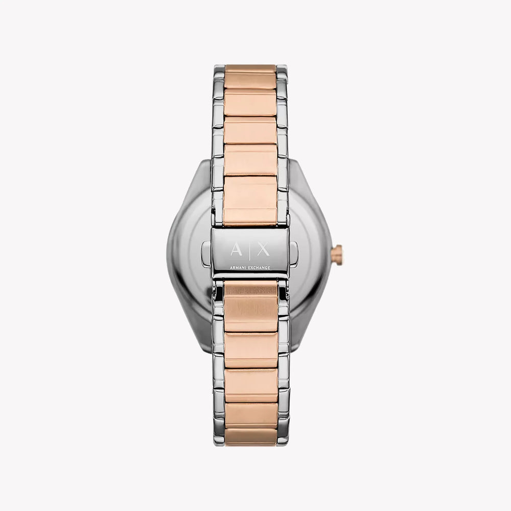 Armani Exchange Women's Silver-Rose Gold Watch, Beige Dial | Ax5662 by i-watch