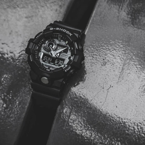 Casio G-Shock Ga-710-1a Bold Adventure - Men's Sporty Resilient Black Watch With Led Light And 200m Water Resistance by i-watch