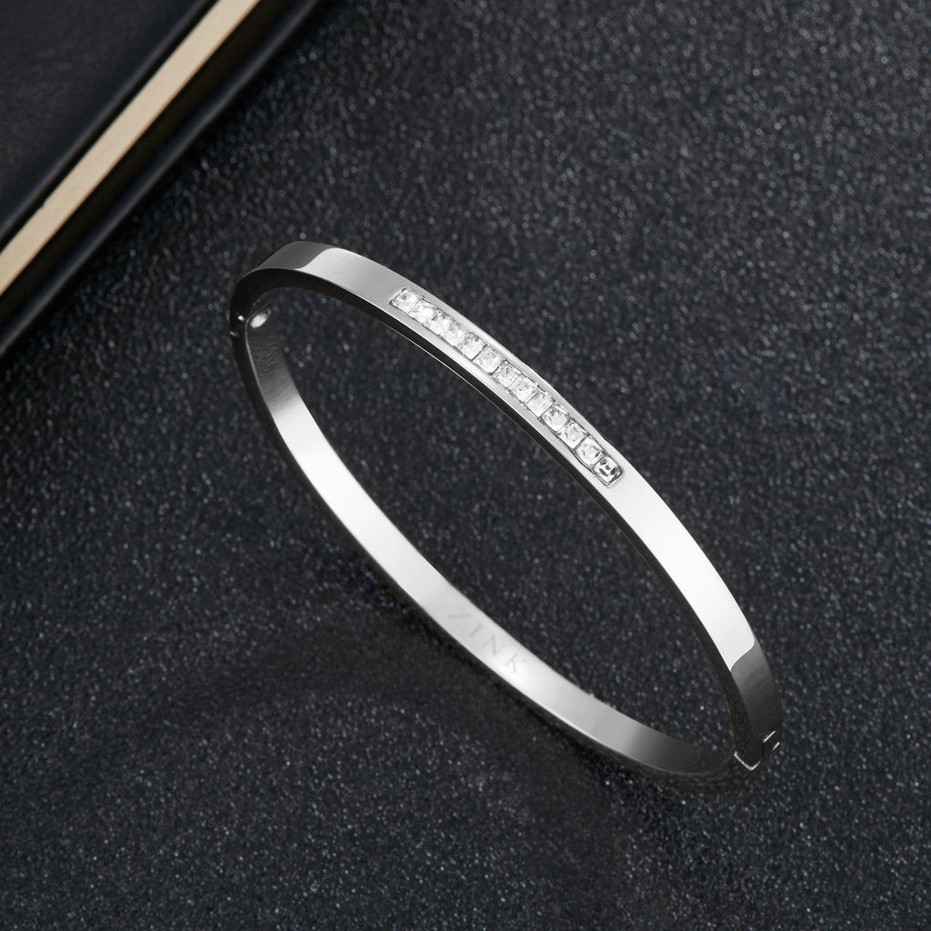 Zink Women's Silver Stainless Steel Bracelet | Zfbr002ss